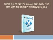 Windows Email Backup Tool Free