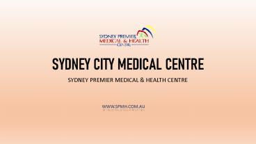 Sydney Premier Medical & Health Centre, Pitt Street Medical Centre