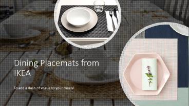 Buy Place Mats and Coasters Online UAE