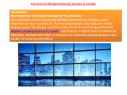 Commercial Window Cleaning Services In London