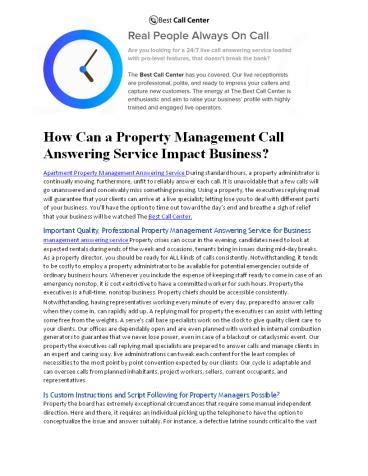 The Best Call Center