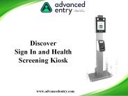 Discover Sign In and Health Screening Kiosk