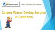 Carpet Water Drying Service In Canberra