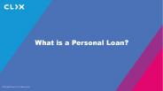 What Is a Personal Loan?
