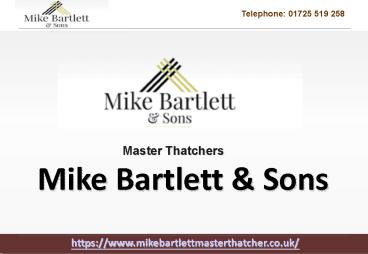 Roof Thatching Services Salisbury