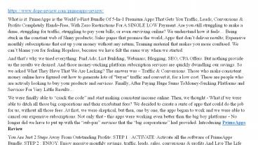 presentation player overlay