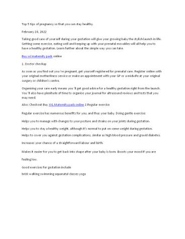 Top 5 tips for pregnancy so that you can stay healthy