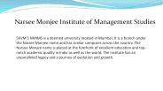 Narsee Monjee Institute of Management Studies | NMIMS Mumbai Courses