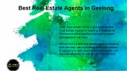 Professional Real Estate Agents in Geelong