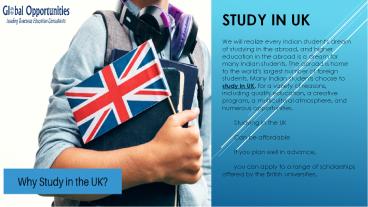 Scholarship To StudyIn The UK | Study In UK