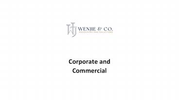 Corporate and Commercial