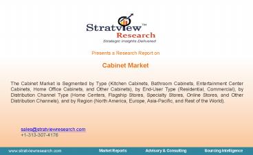 Cabinet Market Size, Share, Trend, Forecast, & Industry Analysis – 2021-2026