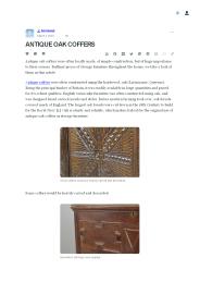 ANTIQUE OAK COFFERS