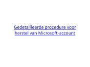 Gedetailleerde procedure voor herstel van Microsoft-account