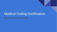 Medical coding certification