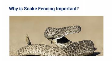 Why is Snake Fencing Important?