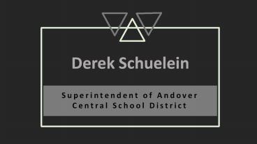 Derek Schuelein - A Very Optimistic Person From New York