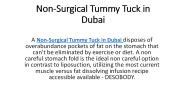 Non-Surgical Tummy Tuck in Dubai
