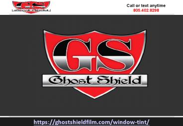 Window Tint Film Installer in Ventura County