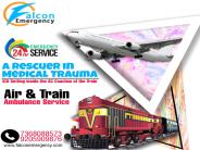 Falcon Train Ambulance in Guwahati and Ranchi is Your Competent Counterpart at the Time of Emergency