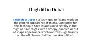Thigh lift in Dubai