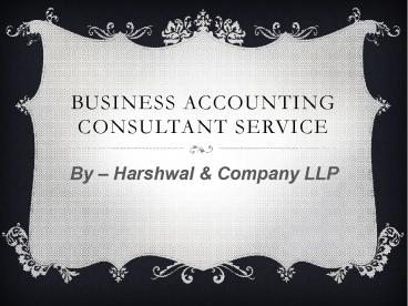 Business Accounting Consulting Services in the USA – HCLLP