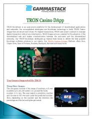 TRON Casino DApp