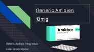 GenericAmbien10mg
