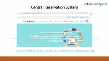 Central Reservation System Hotels