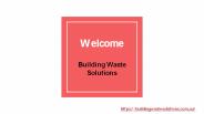 Building Waste Solutions | Rubbish Removal Services Melbourne