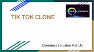 Tik Tok Clone