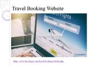 Travel Booking Website