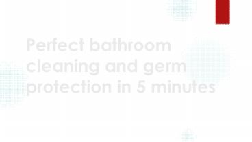 Perfect bathroom cleaning and germ protection in 5 minutes - Emasol