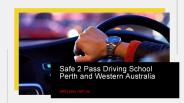 Driving School Western Australia - safe2pass.com.au