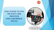 Solutions to fix HP Envy Printer Ink Cartridge issues