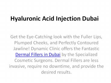 Lip fillers in Dubai