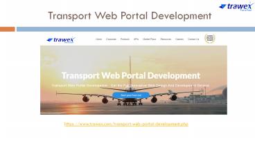 Transport Web Portal Development
