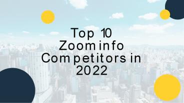 Top 10 Zoominfo Competitors