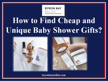 How to find cheap and unique baby shower gifts?