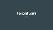 What is a personal loan?