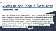 Vuelos de San Diego a Punta Cana