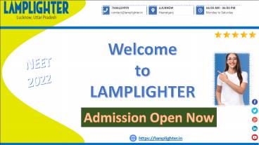 Best NEET Coaching in Lucknow - LAMPLIGHTER