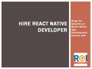 react native developer
