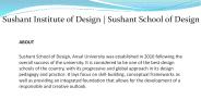 Sushant Institute of Design | Sushant School of Design