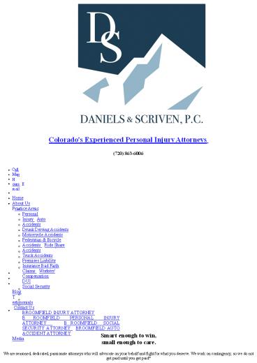 Drunk Driving Accident Attorney in Broomfield