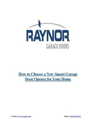 How to Choose a New Smart Garage Door Opener?