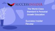 Success Insider Review Providing Personal Growth Education