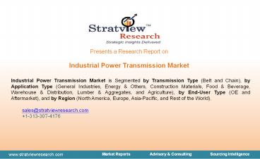 Industrial power transmission market size