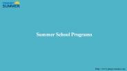 Summer School Programs (1)