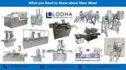 What you Need to Know about Mass Mixer